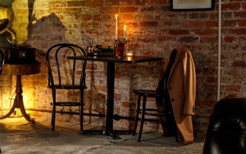 Round Marble Table Top with Sturdy Cast Iron Base Custom Kitchen Dining Table 